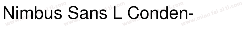 Nimbus Sans L Conden字体转换